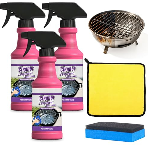 Schnell wirkendes Hochleistungs-Grill-Entfettungsspray, 2026 Neuest backofenreiniger extra stark,Grillreiniger,Löst Fett und Speisereste – für Backofen, Grill & Herdplatten (1)