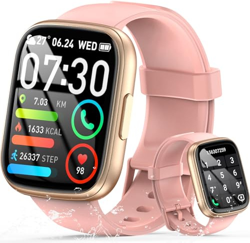 Cillso Smartwatch da uomo da donna 1,95 HD, con chiamate Bluetooth, 112 modalità sportive, cardiofrequenzimetro, SpO2, sonno, impermeabile IP68, orologio sportivo per Android iOS