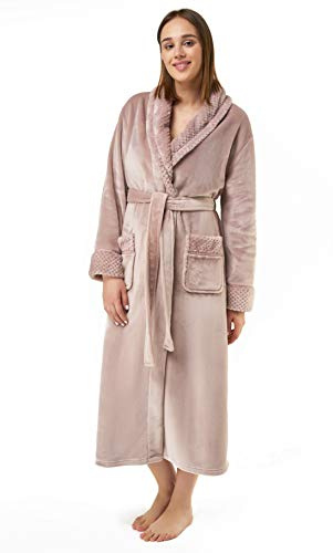 Turquaz Oversize Premium Luxury Ultra Soft Warm Robes for Women Plush Fleece Bathrobe for Women with and Spacious Pockets