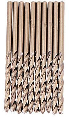 Set di Punte per Trapano Cobalto M35 Elicoidali HSS-CO Set 1.0-5.0MM per la Foratura su Acciaio Inossidabile