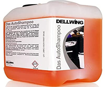 DELLWING shampoo per auto concentrato 2,5 l - shampoo altamente professionale per la tua autovettura - diluibile fino a 1:100