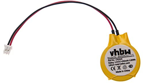vhbw batteria bios compatibile con IBM Lenovo ThinkPad X32, X31, T60p, T61P, T61, X30 computer notebook (200mAh, 3V, Li-Mn)