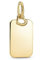 Pandora Moments Engravable rectangle 14k gold-plated pendant,
