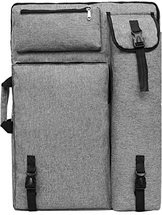 Reißbretter Tasche 4K Künstlermappe Kinder Malrucksack Wasserdicht Zeichenmappe Griff Zeichentasche Doppelter Schultergurt Rucksack Mehrfunktional Tragetasche Erwachsene Tasche Zeichenbrett Sammelun