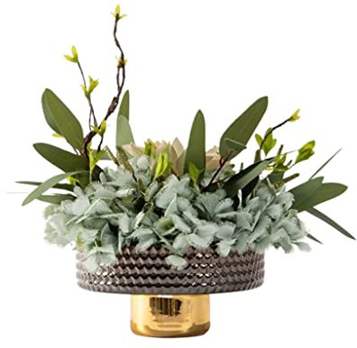 AAPIE Trockenblumenstrauß Blumenvase Tischdekoration Blumenarrangement für Yoga-Raum Esszimmerschrank