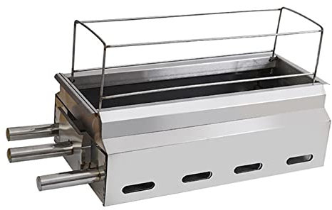 JATIBOSH PequeñA Parrilla de CarbóN PortáTil Sin Humo Barbacoa de Sobremesa Portabilidad para Cocinar al Aire Libre Barbacoa Camping Barbacoa Hogar Interior para Patio PequeñO Trasero