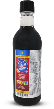 Aromhuset 500ml Cola Slush Concentrate - Mixing Ratio 1: 5 - Flavoured Frozen Slushie Syrups Mix for Slush and Ice Drinks Machines