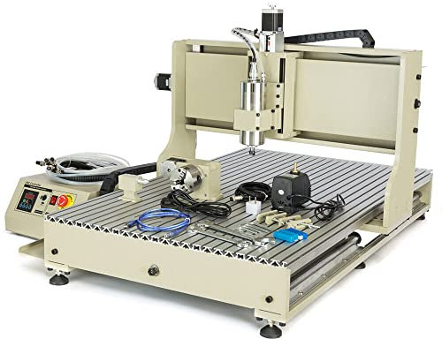 Machine de gravure CNC DIY 6090 2,2 kW 4 axes Fraiseuse CNC Machine Kit de gravure 2200 W avec routeur USB pour métal, verre, bois, pierre