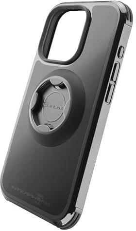 INTERPHONE - Soporte para teléfono Especial para Moto iPhone 15 Pro - Sistema Modular QUIKLOX - Funda Protectora para Sujetadores Quiklox, fijación rápida