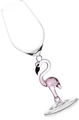 Kichvoe 1pièce Verre à Vin Verre Borosilicate Avec Design Flamant Rose Goblet à Cocktail Pour Événements Festifs Et Décorations De Maison