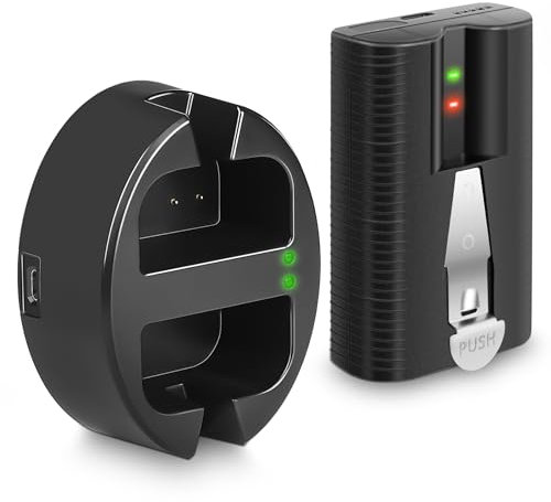 Bsioff 1Pack Rechargeable Battery for Ring Video Doorbell 2/3/3Plus/4 with Charger Station,Compatible with Stick Up Cam Battery(2nd & 3rd Gen),Spotlight Cam and Peephole Cam（3.65V 6040mAh）
