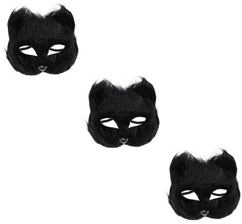 Abaodam 3stücke Halloween Für Kostümpartys Tiermaske Für Cosplay Und Elastisches Design Für Damen Und Für Halloween Und Maskeraden
