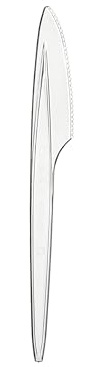 daybays Plastikmesser Mehrwegmesser 50 Stk. Transparent Plastikbesteck Mehrweg Plastik Messer Party Besteck Partygeschirr Set Spülmaschinenbeständig Plastic Knife (Transparent, 50)