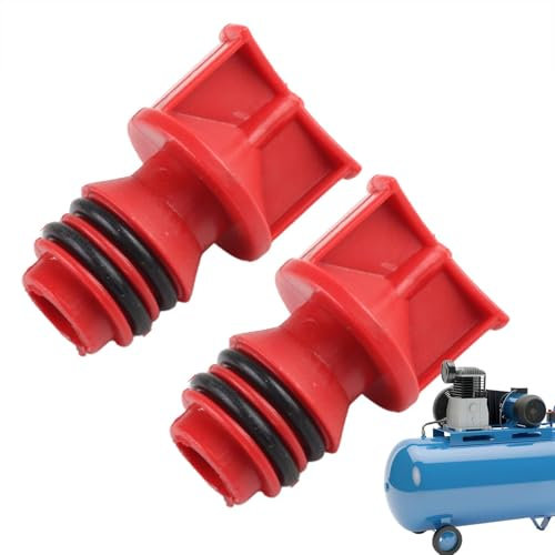 Air Compressor Oil Filler Cap,Air Compressor Pump Oil Filler Cap,17mm Male Thread Replacement Oil Port Cap - Red Accessories