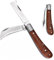 Zebbyee Veredelungsmesser, Gartenmesser Klappbar mit 2 Klingen, Okuliermesser für Obstbäume, Garden Knife Multifunktionale Knospungs Messer für Jäten, Pfropfen