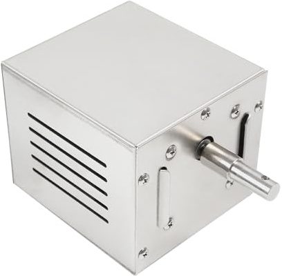 HarBin-Star 25W Grillmotor für Grillspieß, 80-100kg Edelstahl Grillmotor, Edelstahl BBQ Grill Zubehör, BBQ Rotisserie Motor, Spanferkelgrillmotor, 12 x 11 x 10.5cm