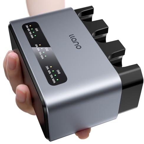 llano 30W EN-EL15C batterie chargeur rapide 3 emplacements pour Nikon Z8, Z7II, Z5II,ZF,Z6III,D850,Z7,Z6II,Z6,D7500,D750,D7200,aluminium dissipateur de chaleur, charge complète en 2,8 h, affichage LED