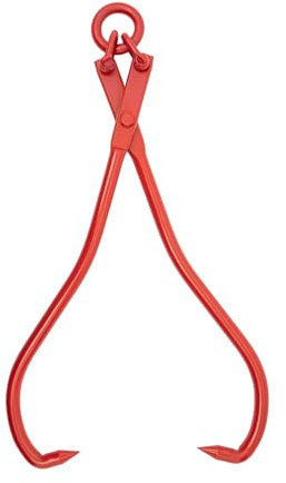 Holz-Hebezange 36inch 2-Krallen-Blockgreifer für Holzzange für LKW ATV Traktor und Skidder Rot 91 * 31 * 8CM