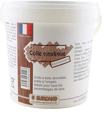 COLLE VINYLIQUE/COLLE BLANCHE POUR BOISERIES/LIQUIDE PRET A L'EMPLOI (1 L)