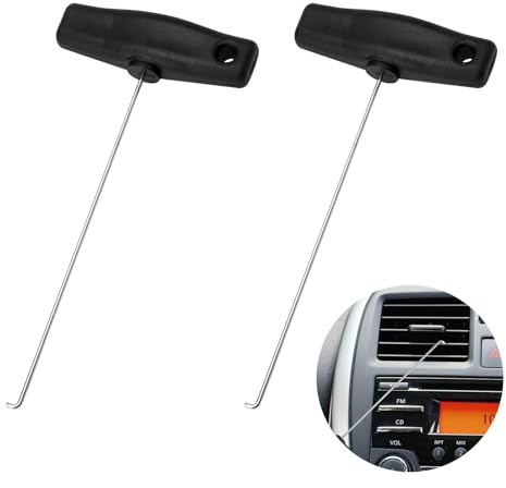 DAWRIS 2 pezzi di set di strumenti per ganci di estrazione, ganci di estrazione del tachimetro per lo smontaggio del cruscotto e la rimozione del cluster di strumenti del veicolo, Adatto per SL R107