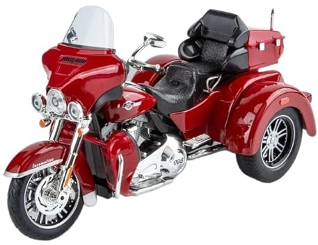 Miniatur Motorfahrzeug Modelle 1:9 Für Harley Davidson TRI Glide Ultra Luxus-Dreirad Legierungs-Druckgussmodell Motorrad-Soundlicht Druckguss-Nachbildung