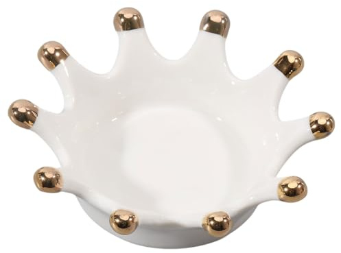 CHGCRAFT Porzellan Tintenteller Crown Porzellan Pinselhalter Pinselablage Halter Stifthalter für chinesische Malerei Kalligraphie Malerei Kunst Versorgung