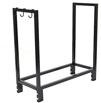 Étagère de rangement en bois de chauffage pour décoration de cheminée et salon extérieur Design rond pour décoration de maison