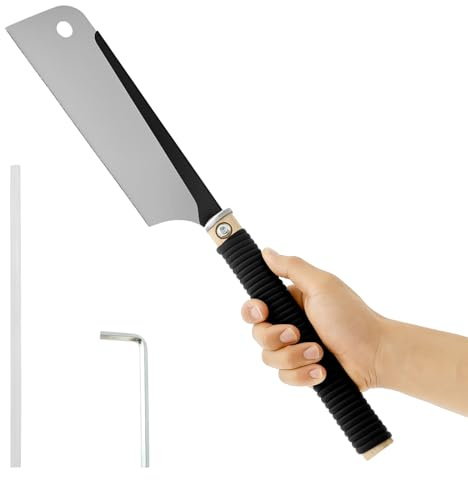 Dozuki Finsåg 525 x 75 mm japansk såg Dozuki universal extra fin ultrahög hårdhet träkoppling, såg, finsåg, precisionssåg, professionell dragsåg, handsåg, träbearbetningsverktyg
