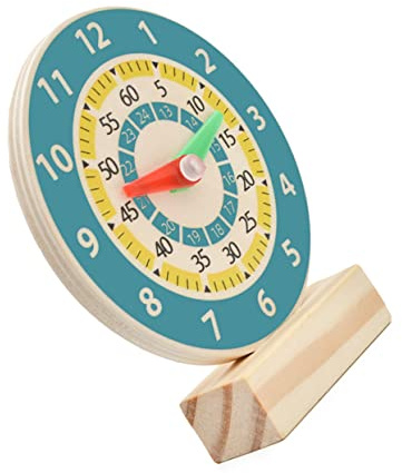 SUPVOX Wooden Number Clock Toy for Year Old Boy Montessori Educational Toys for Boys and Girls Clock Design