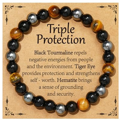Aretas Edelstein Perlen Armband für Frauen Damen Herren 8mm Naturstein Kristall Elastisch Armbänder Heilstein Schutzstein Glücksbringer Talisman Yoga Edelsteinarmband Schmuck Geschenk