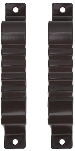 FIXOSHEE Lot de 2 Colliers de Serrage pour Tuyau en Alliage D'aluminium 80x100 Mm, Support de Gouttière Robuste de U, Fixation Murale pour Descente D'eau Pluviale, Usage Extérieur