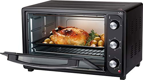 Jata HN936 Horno Eléctrico de Sobremesa, 1500 W, Capacidad 36 litros, Función Grill Rotisserie Convencción, Temporizador, Termostato Regulable, Incluye Parrilla, Medidas Externas 51 x 40,5 x 33 cm