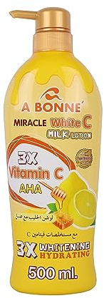 A Bonne Miracle White C Lotion lait formule vitamine C et miel 500 ml