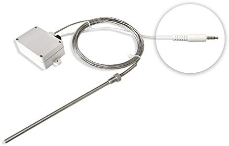 UbiBot RS485 PT-100 Thermoelement Temperaturfühler Platinwiderstandssensor für extreme Hitze oder Kälte Überwachung -200 bis 400 ℃ Audiostecker für GS1/SP1 Geräte