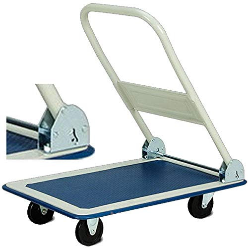 TAHA ® 150Kg Heavy Duty Folding Trolley Cart Platform Flat Barrow Sack comfortable