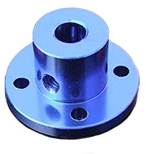 2 Stück Flanschkupplung Motorführung 6mm Wellenkupplung Motor Verbinder für DIY Teile (Blau)