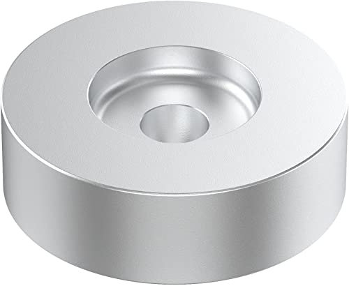 45 RPM Adapter für 7 Zoll HiFi Schallplatte, Hergestellt aus Hochwertigem Aluminium für Stabilität und Haltbarkeit,für langspielplatten, Silber