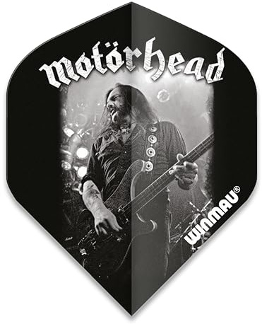 WINMAU Rock Legends Motorhead Lemmy Rhino Extra Gruesa Vuelos de Dardos - 1 Juego por Paquete (3 vuelos en Total)