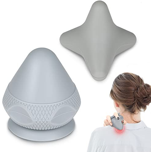 Triggerpunkt Drücker Massagegerät AOT Triggerpunktdrücker Faszienball Massage Ball Set für Muskelschmerzen und Verspannungen der Rücken, Nacken, Arme, Schulter und Beine (Grau)