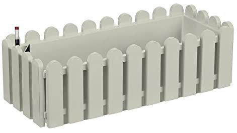 Poétic Landhaus Blumenkasten Seidengrau mit Aqua Comfort 50 cm