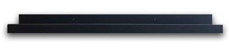 artissimo PE6567-BL Bilderleiste Schwarz 70cm MDF tauchlackiert Bilderregal Wandregal Wandboard Regal für Bilder Fotos Bücher Rahmen