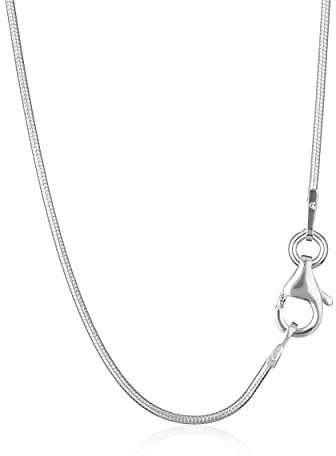 NKlaus Schlangenkette schlangenkette silber 925 1mm 42cm elegante, 1 Stück