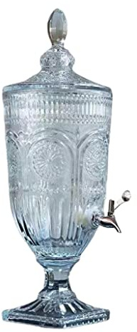 SIRWAX Dispensador de Bebidas Jarra fría de Vidrio de 2L/3L/5L, Bote para Beber Jugo con Grifo, Botella de Vino de Vidrio, Lata de Bebida de Alta Temperatura, Botella de Agua Fácil dispensación