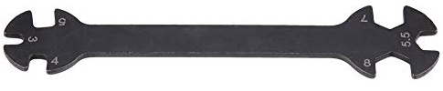RiToEasysports RC Car Multi Function Wrench, Metal Remote Control Car Wrench Tool for M3 M4 M5 M5.5 M7 M8 Nuts