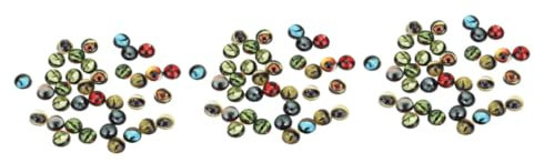 STOBOK 150pcs Round Glass Animal Eye Stone for DIY Jewelry Accessories for Jewelry Making Supplies and Craft Projects Including Glass Cabochons and Dome Cabochons