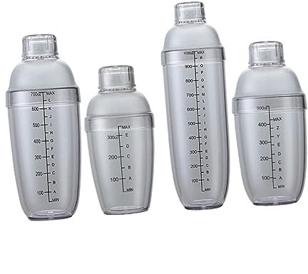 LABRIMP Coctelera Para Bebidas Báscula Y Tapa Coctelera De Plástico Coctelera Para Vino A Prueba De Fugas Fácil De Usar Ideal Para Coctelería Bar En Casa