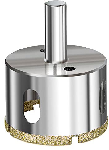 1 sega a tazza diamantata da 30 mm, ideale per forare vetro, piastrelle, marmo e granito, punta da trapano per taglio di precisione
