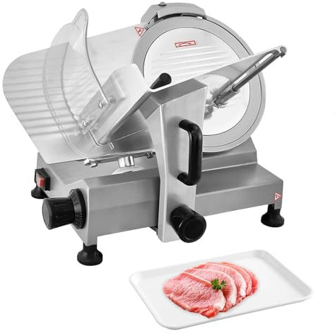 FfiMe Affettatrice Commerciale, Affettatrice Elettrica con Lama Rimovibile, Diametro Lama 250mm, Spessore Taglio 0-13mm, per Affettatrici Domestiche e Commerciali