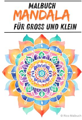 Einfaches Mandala Malbuch mit einfachen Mandala-Mustern für Kinder oder Erwachsene