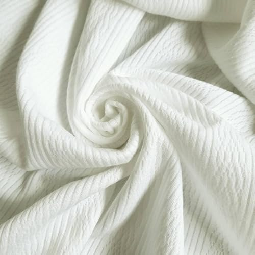 PAWOTEX Stoffe zum nähen Ajour 100% Jersey stoff meterware kinder baumwollstoff meterware winter dicken Jersey mädchen jungen Öko-Tex hautfreundlich Nähen Stoff 75cmx2 Handwerken